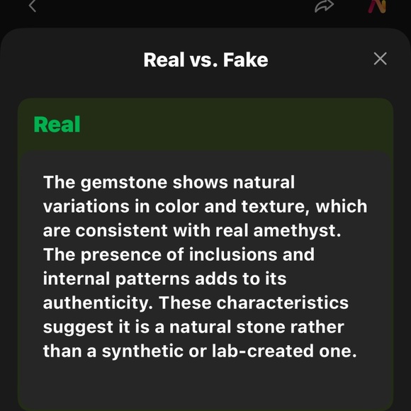 925 Sterling Silver Plated & Amethyst Stone/Crystal Pear Cut Pendant EUC - Picture 10 of 10